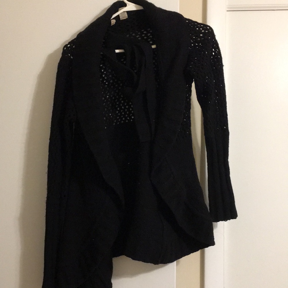 Black cardigan
